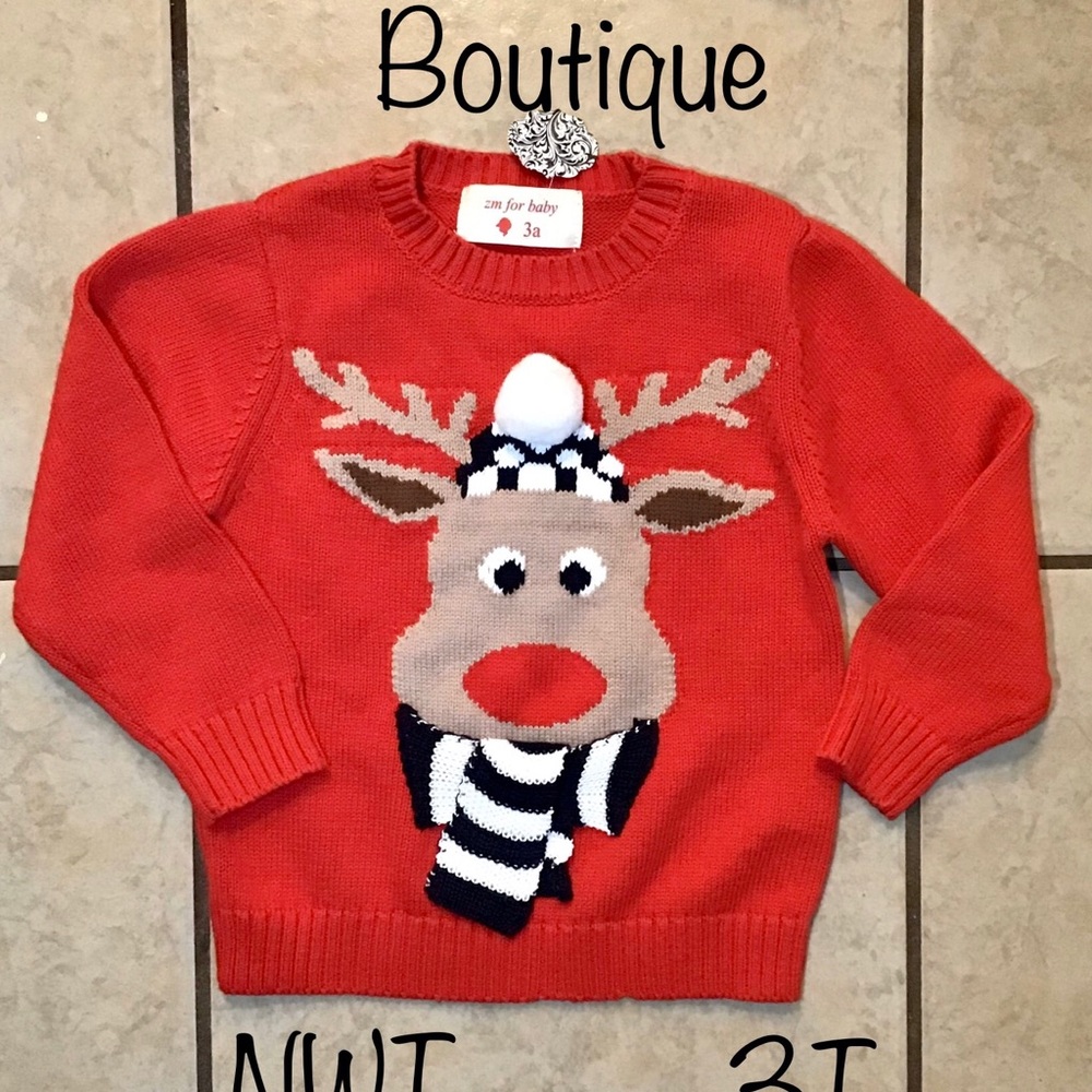 Boutique Girls NWT Christmas Sweater 3T